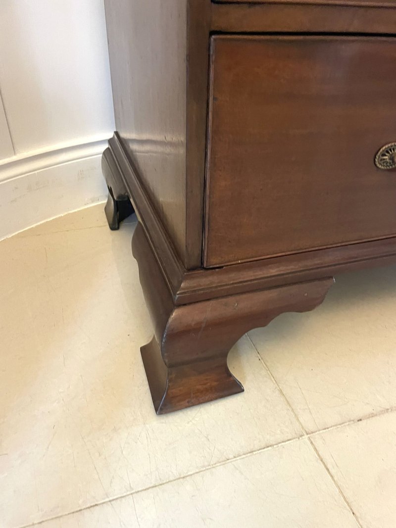 Antique 18th Century George III Mahogany Chest on Chest of Drawers - Image 10